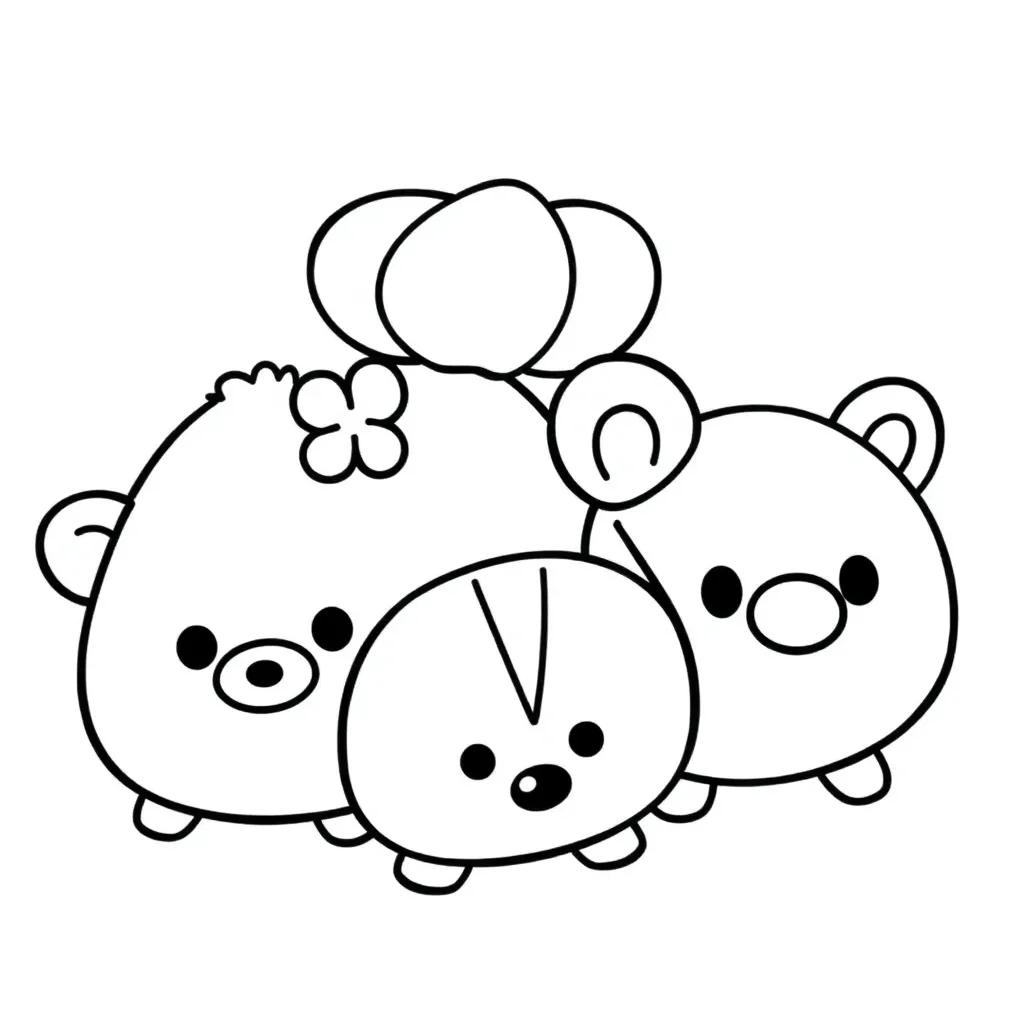 Coloring Pages Of Tsum Tsum
