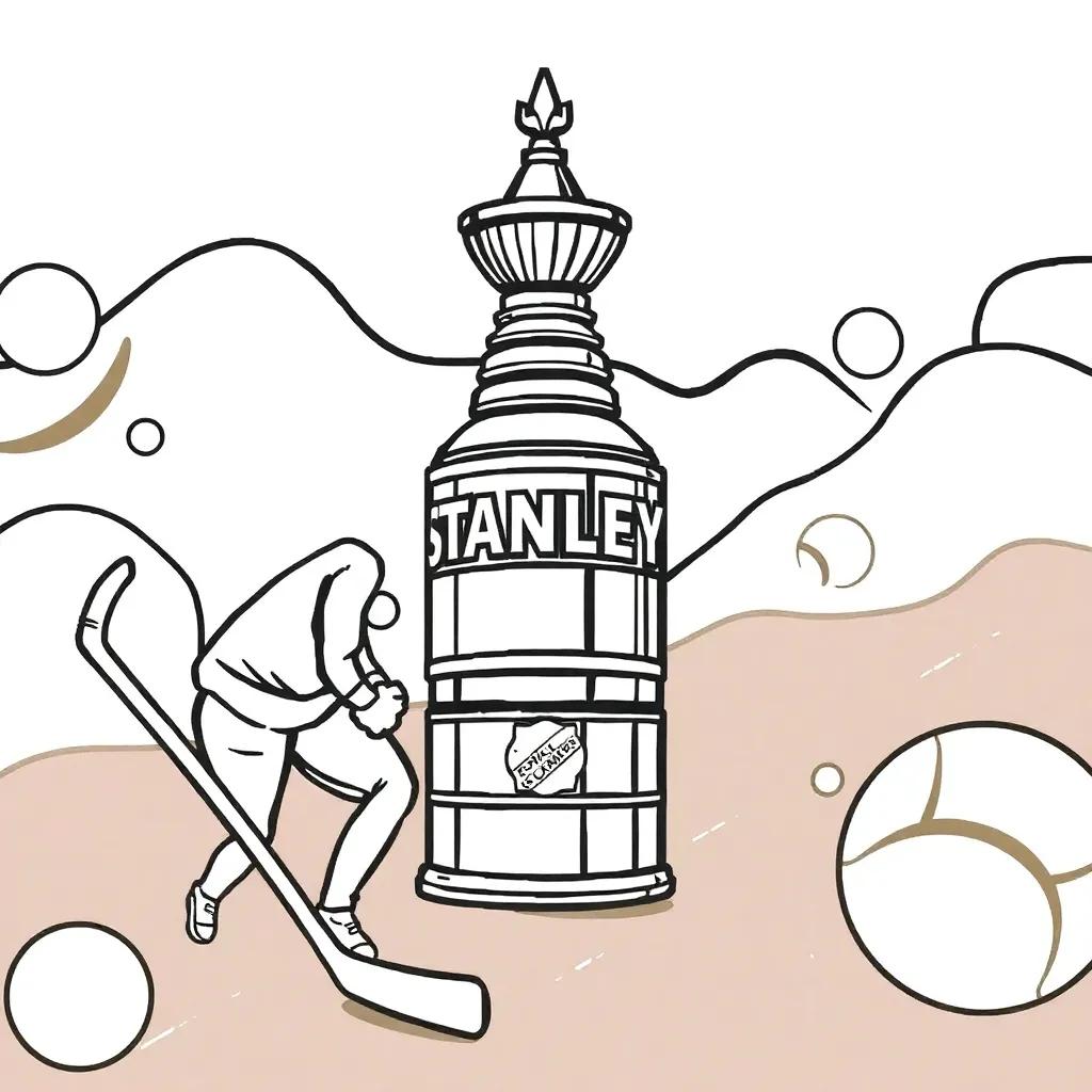 Coloring Page Stanley Cup