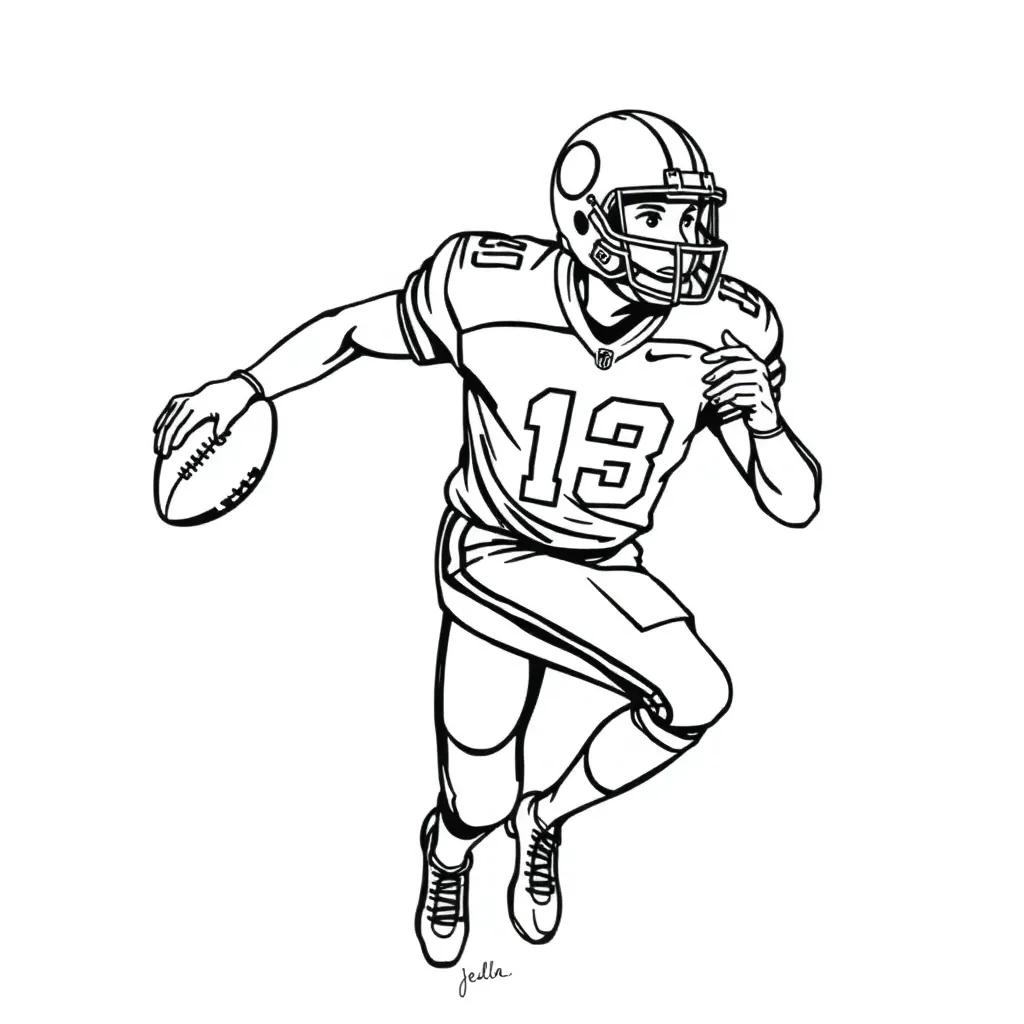 Coloring Pages Of Football Players Coloring Pages Of Football Players
