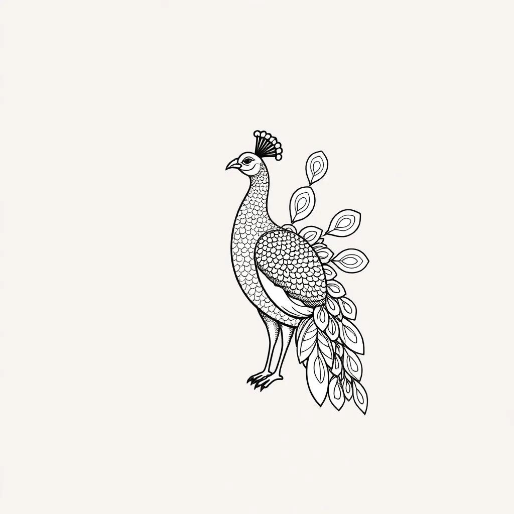 Coloring Pages Of Peacocks