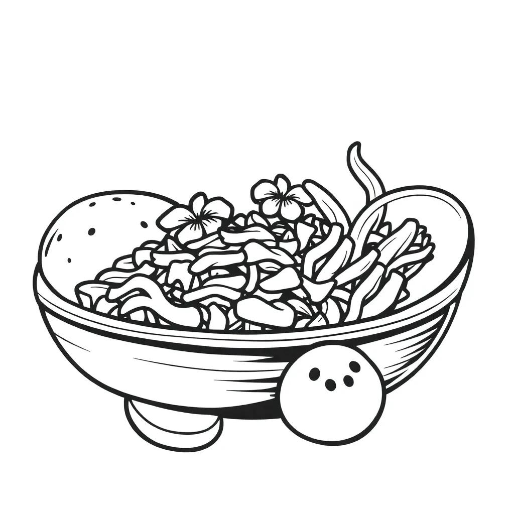 Coloring Pages Mexican Food