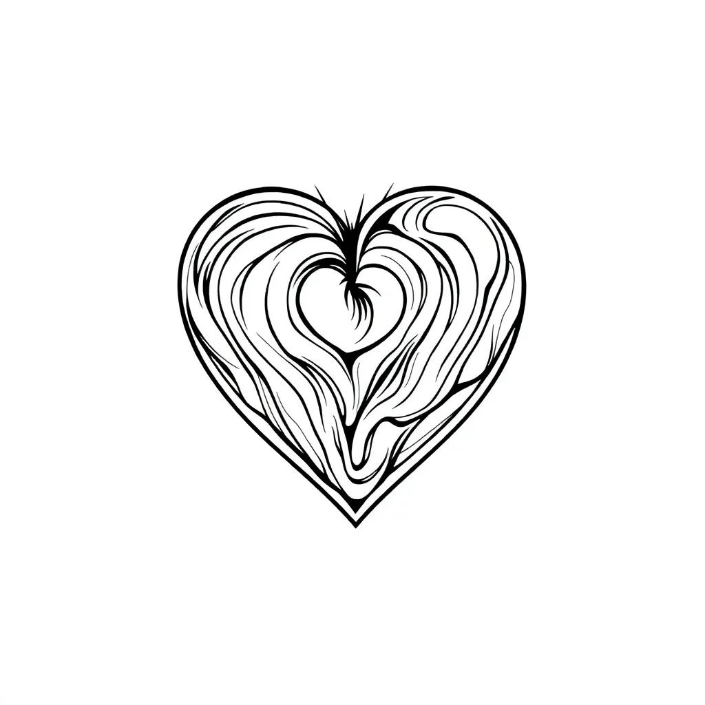 Coloring Page Of A Heart