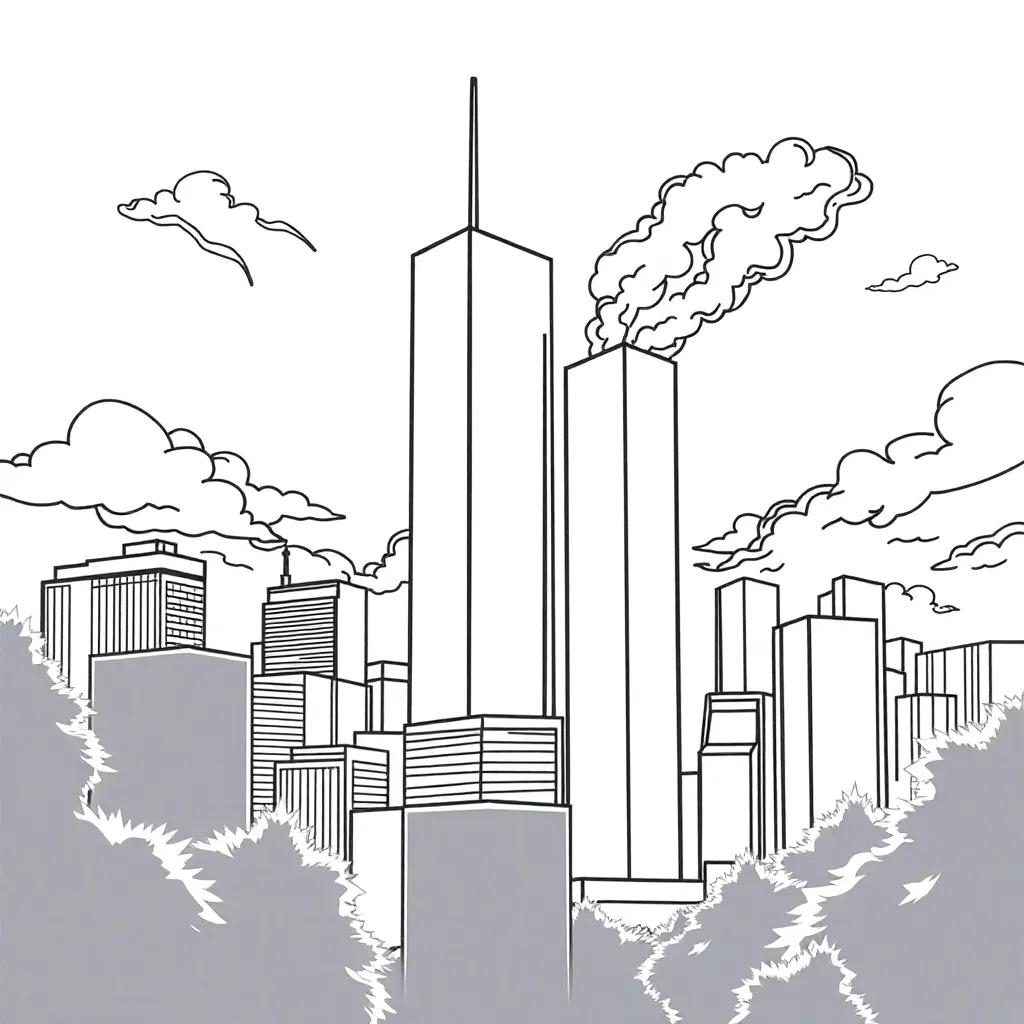 9 11 Coloring Page
