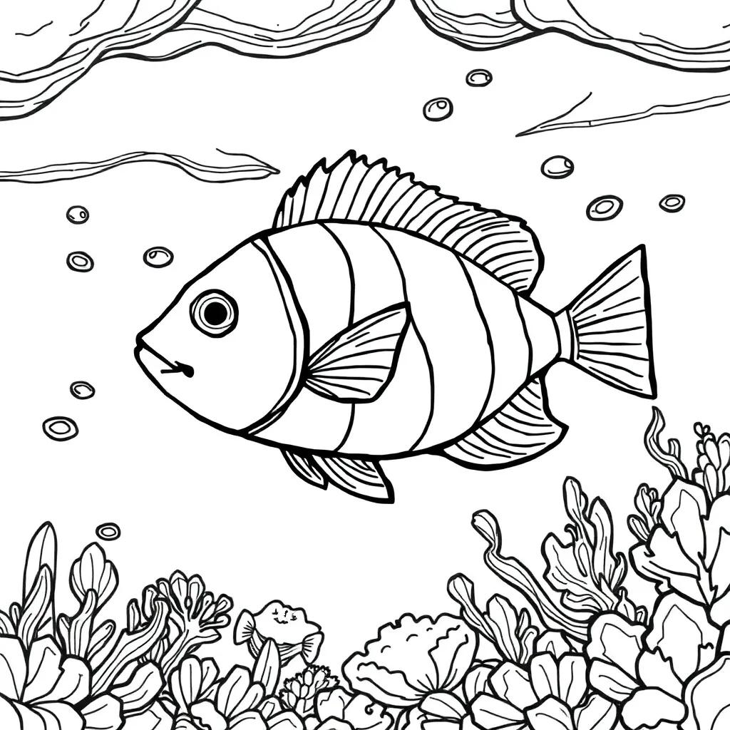 Coloring Pages Of Fish In The Ocean