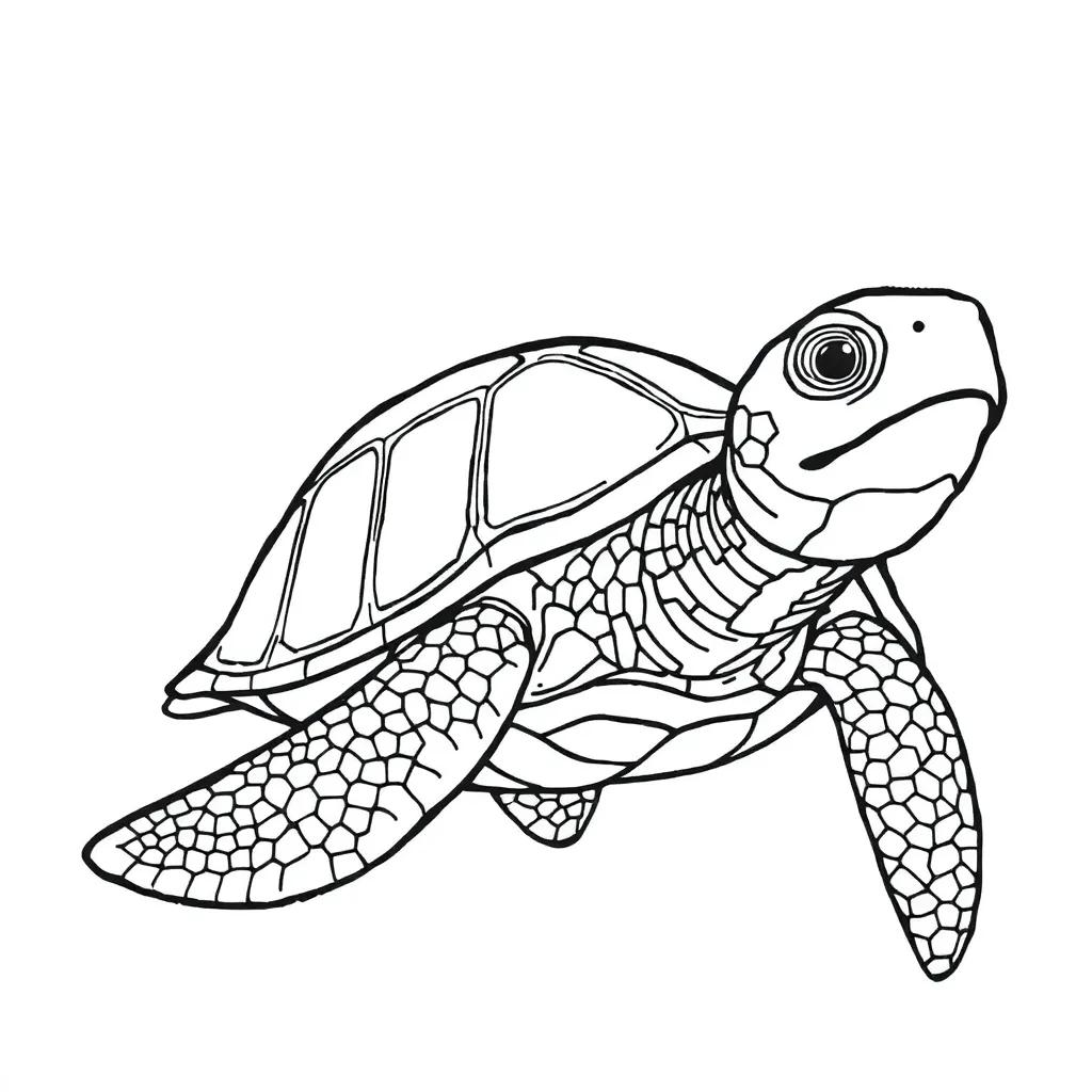 Coloring Pages Of A Turtle