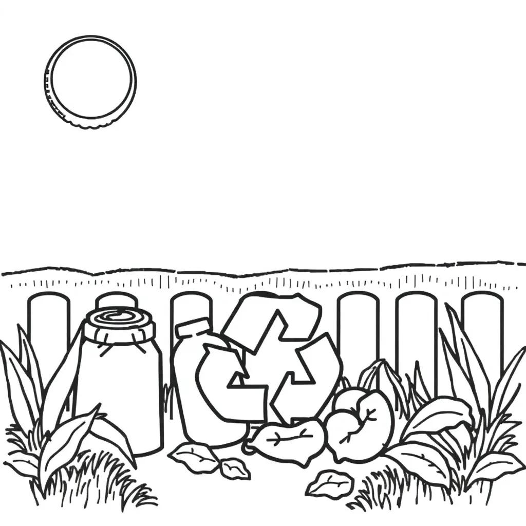 Coloring Pages On Recycling
