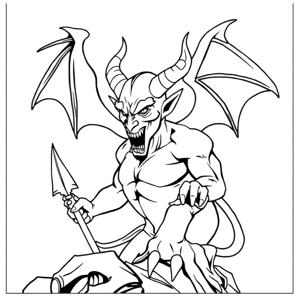 Coloring Pages Of Devils