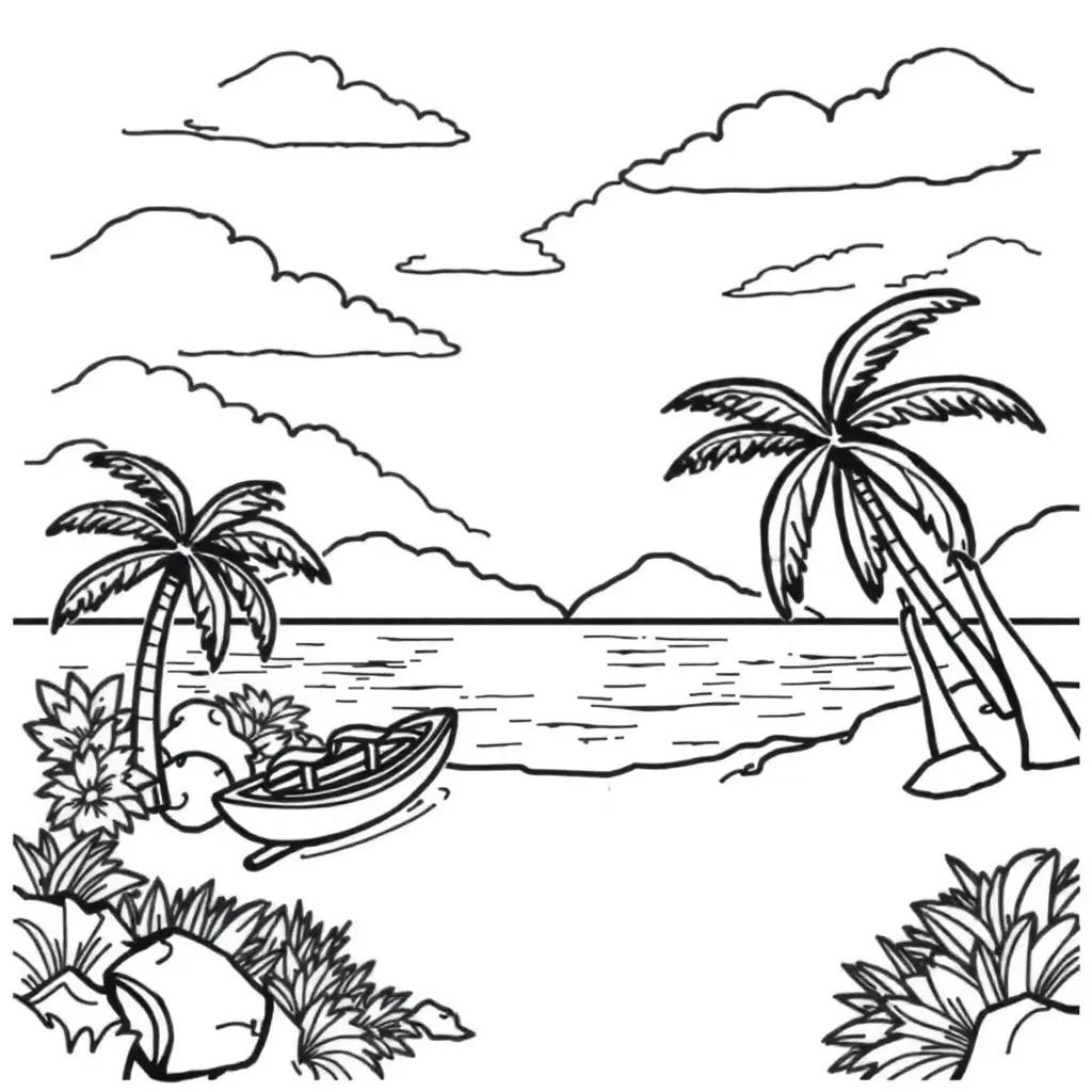 Coloring Pages Summer Vacation