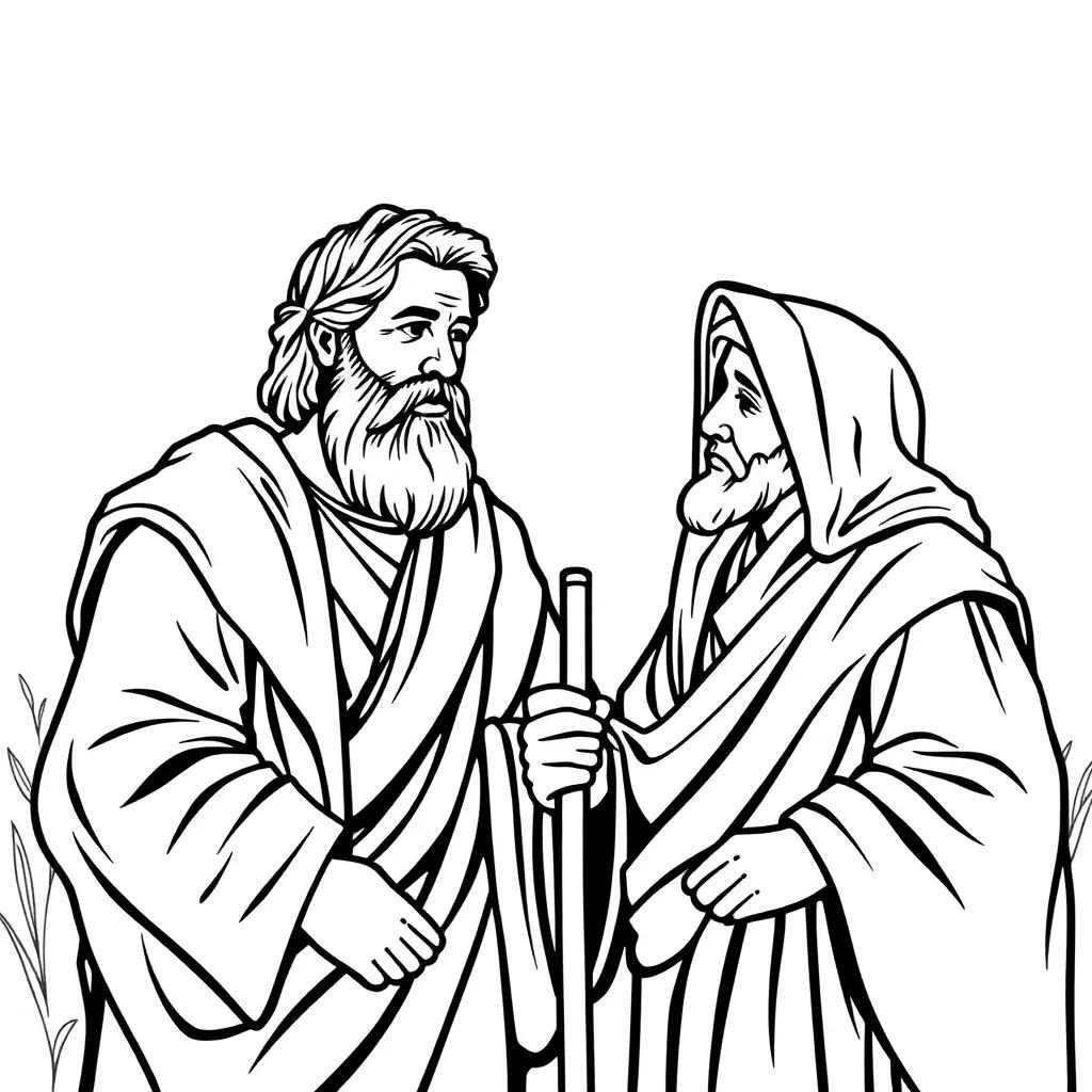 Coloring Page Of Paul And Silas