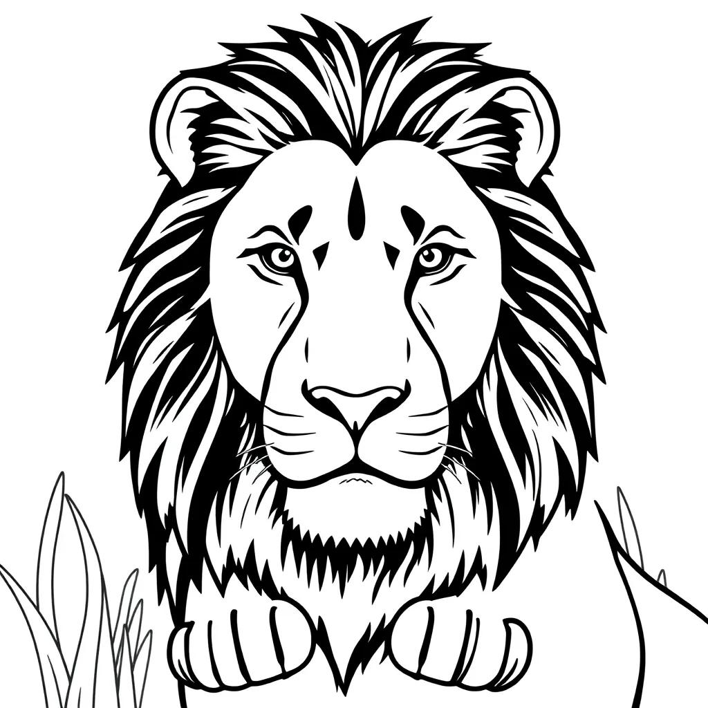 Coloring Page Of Lion