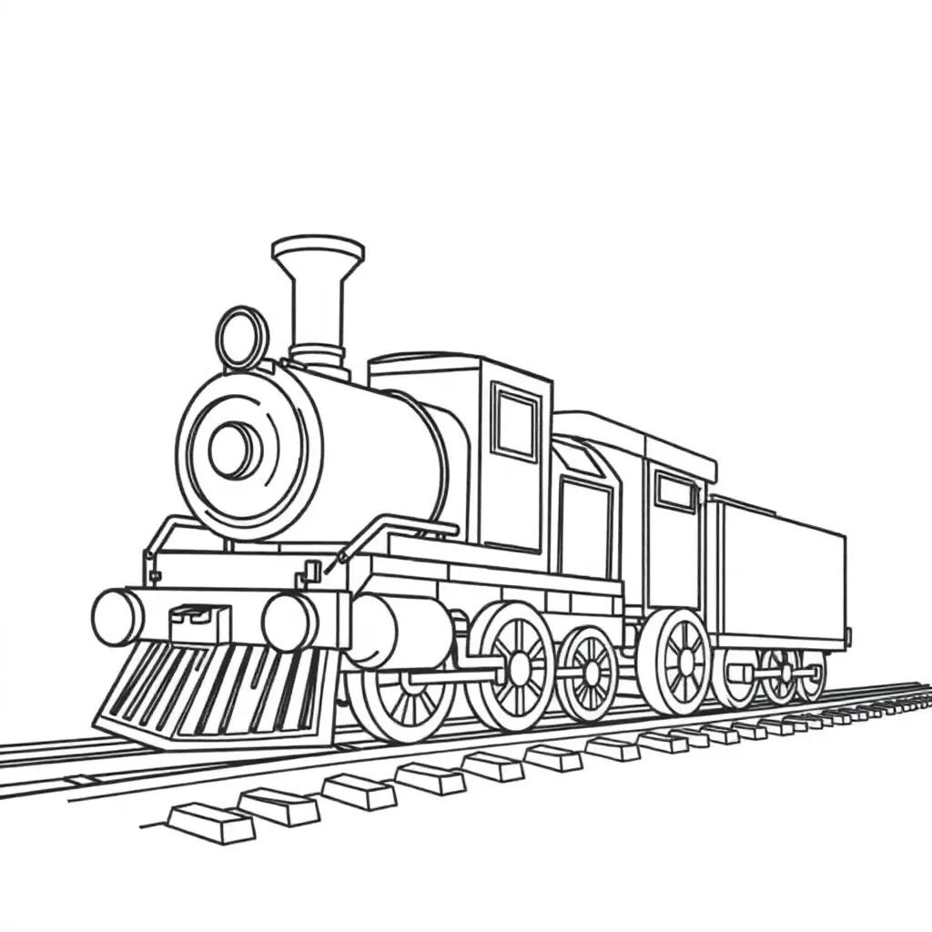 Coloring Pages Of Trains For Preschoolers
