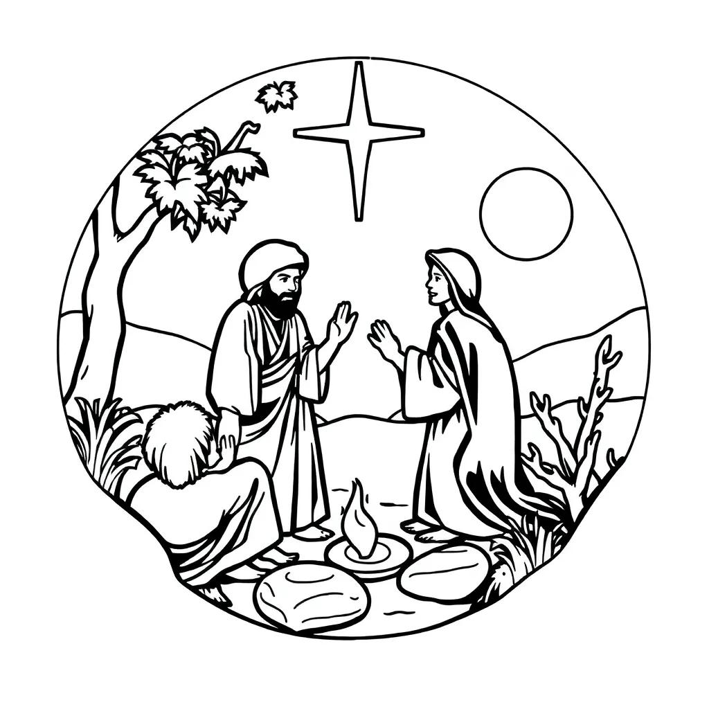 Coloring Pages Of Bible Stories