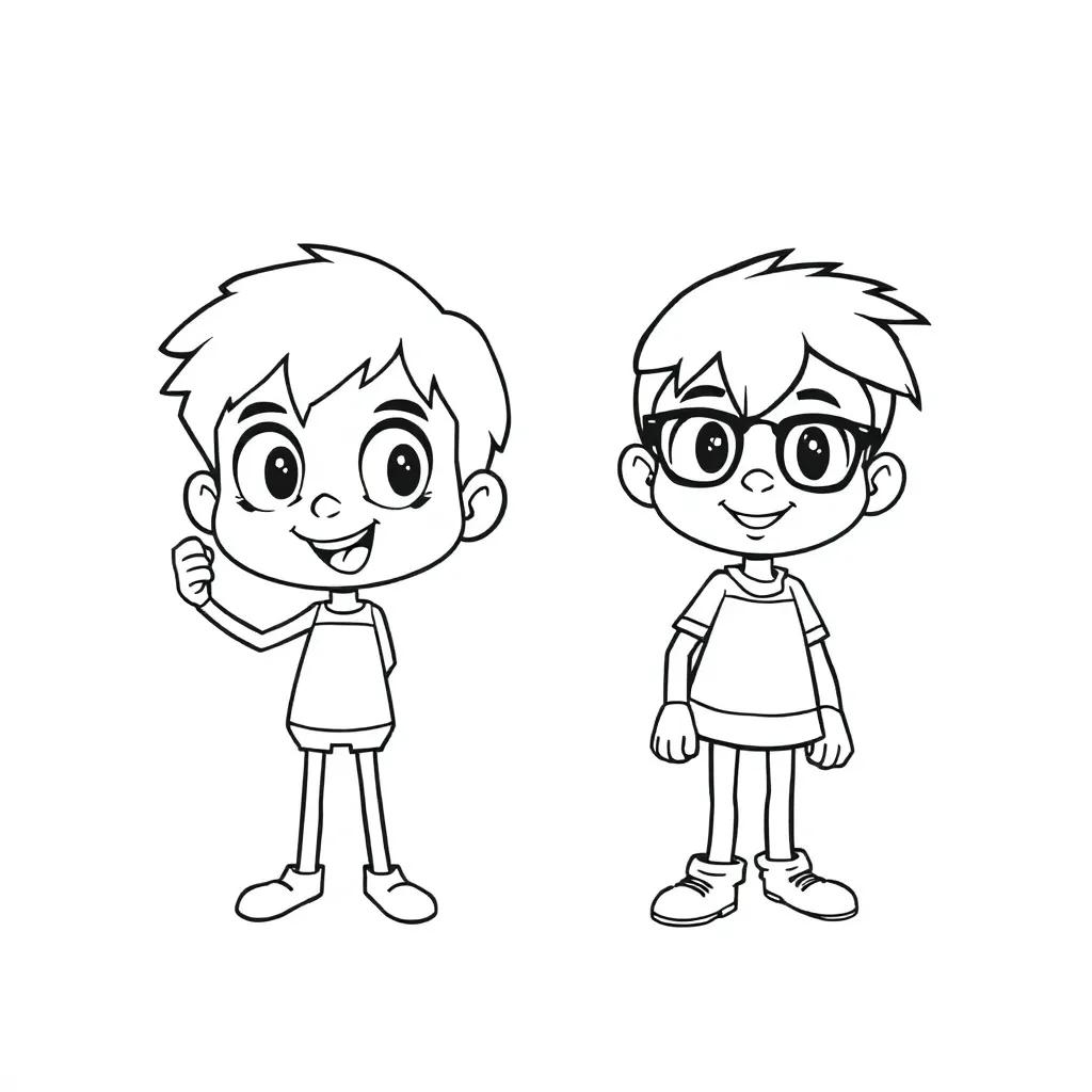 Coloring Pages Cartoon Characters
