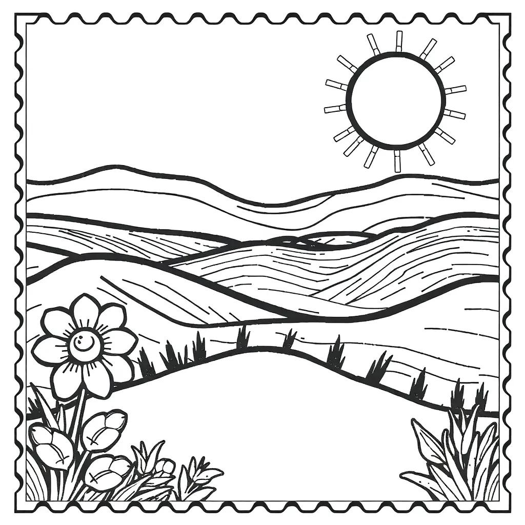 Coloring Pages Of Stamps