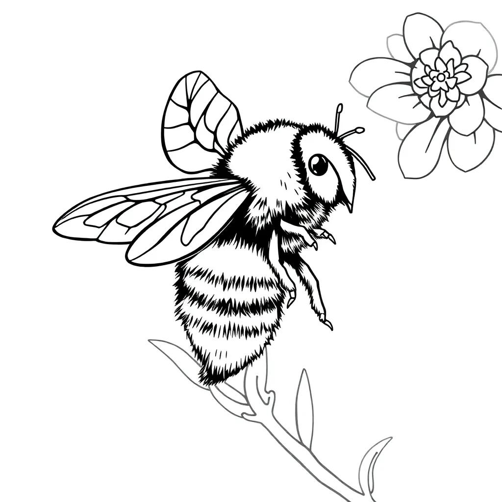 Coloring Pages Of A Bee Coloring Pages Of A Bee
