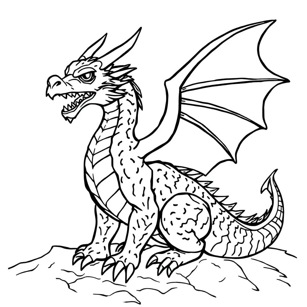 Coloring Pages Of Cool Dragons