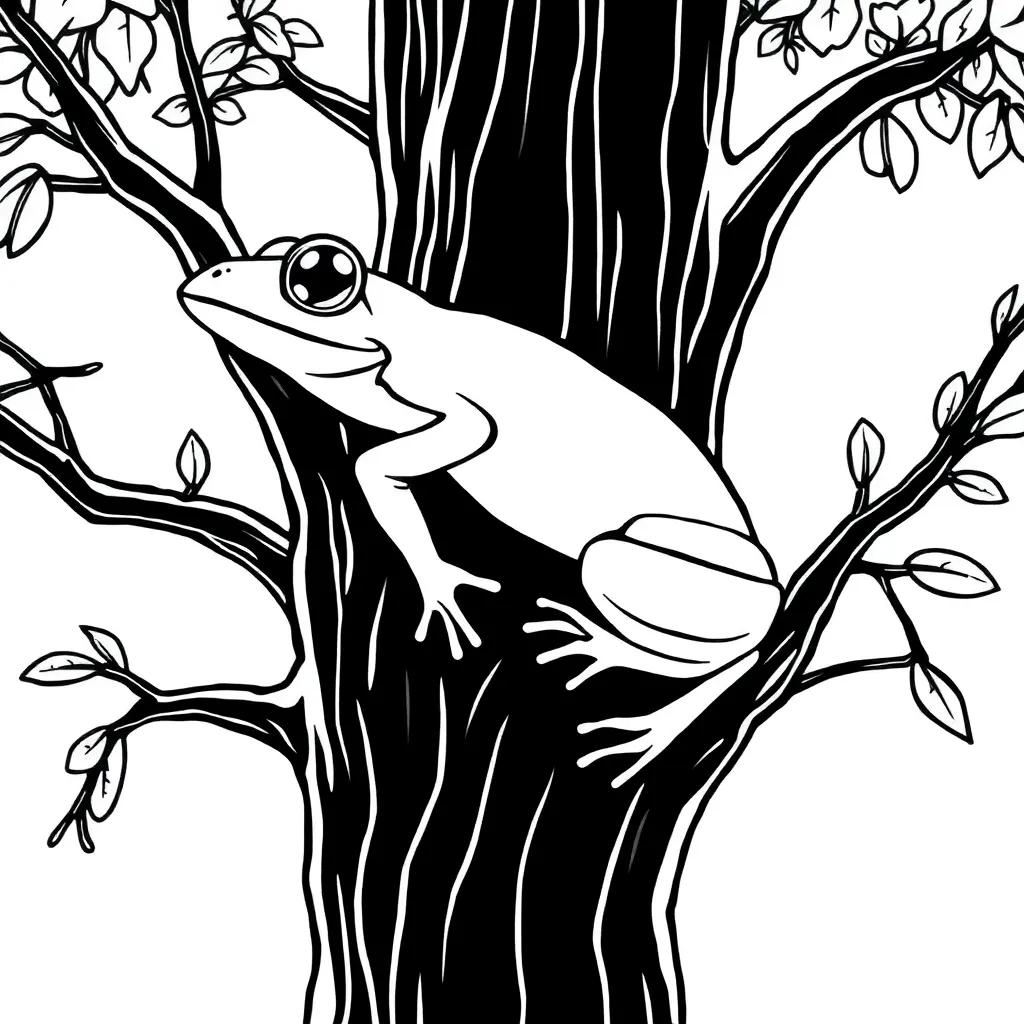 Coloring Pages Tree Frog