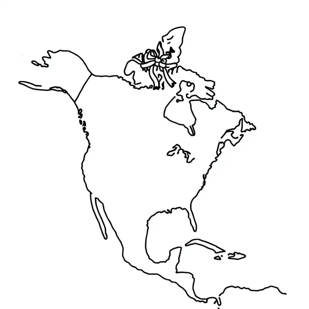 Coloring Page North America