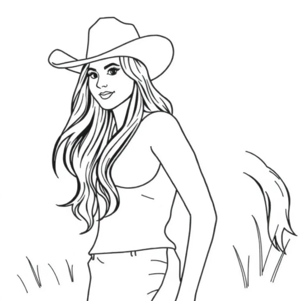 Coloring Pages Of Cowgirls