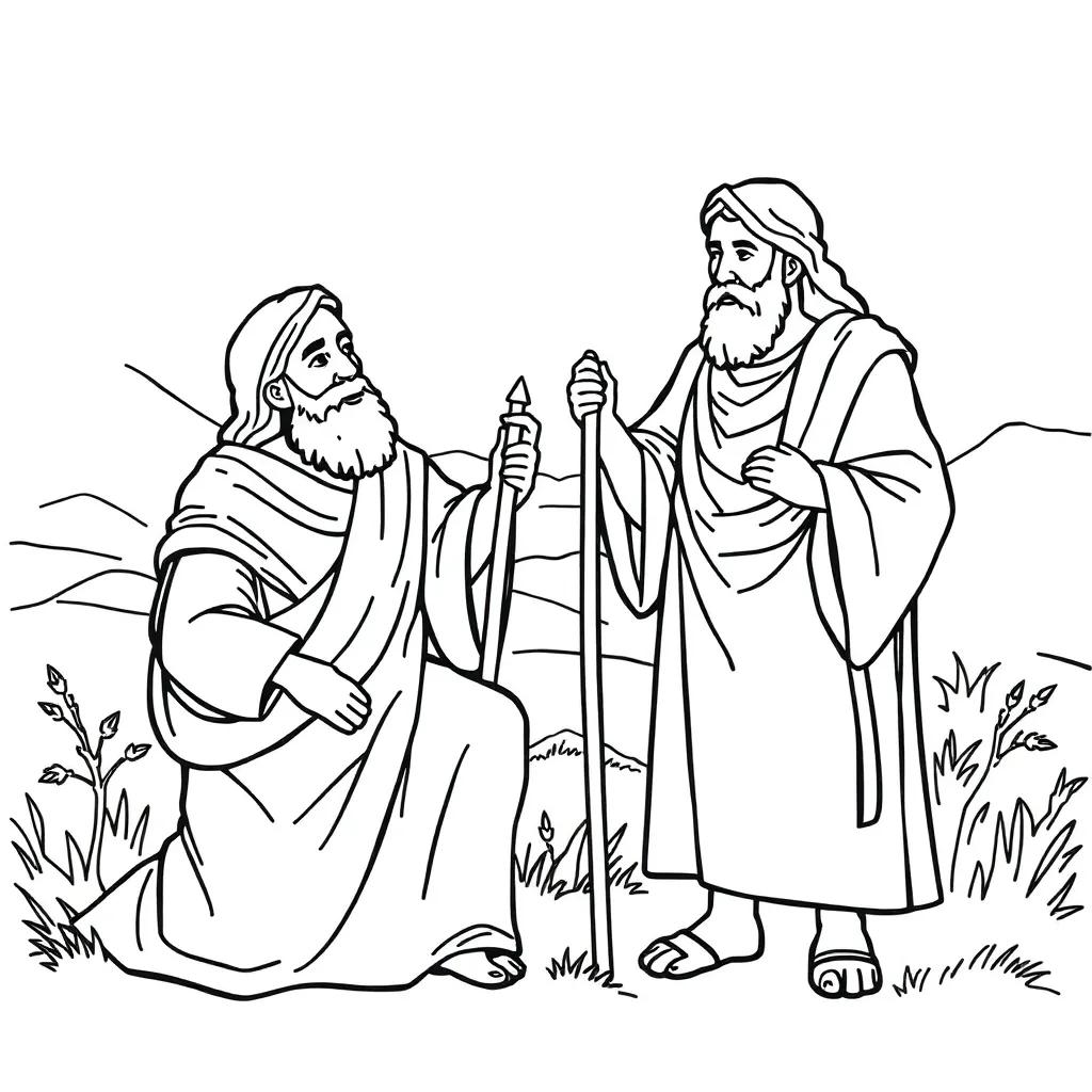 Coloring Pages Abraham And Isaac