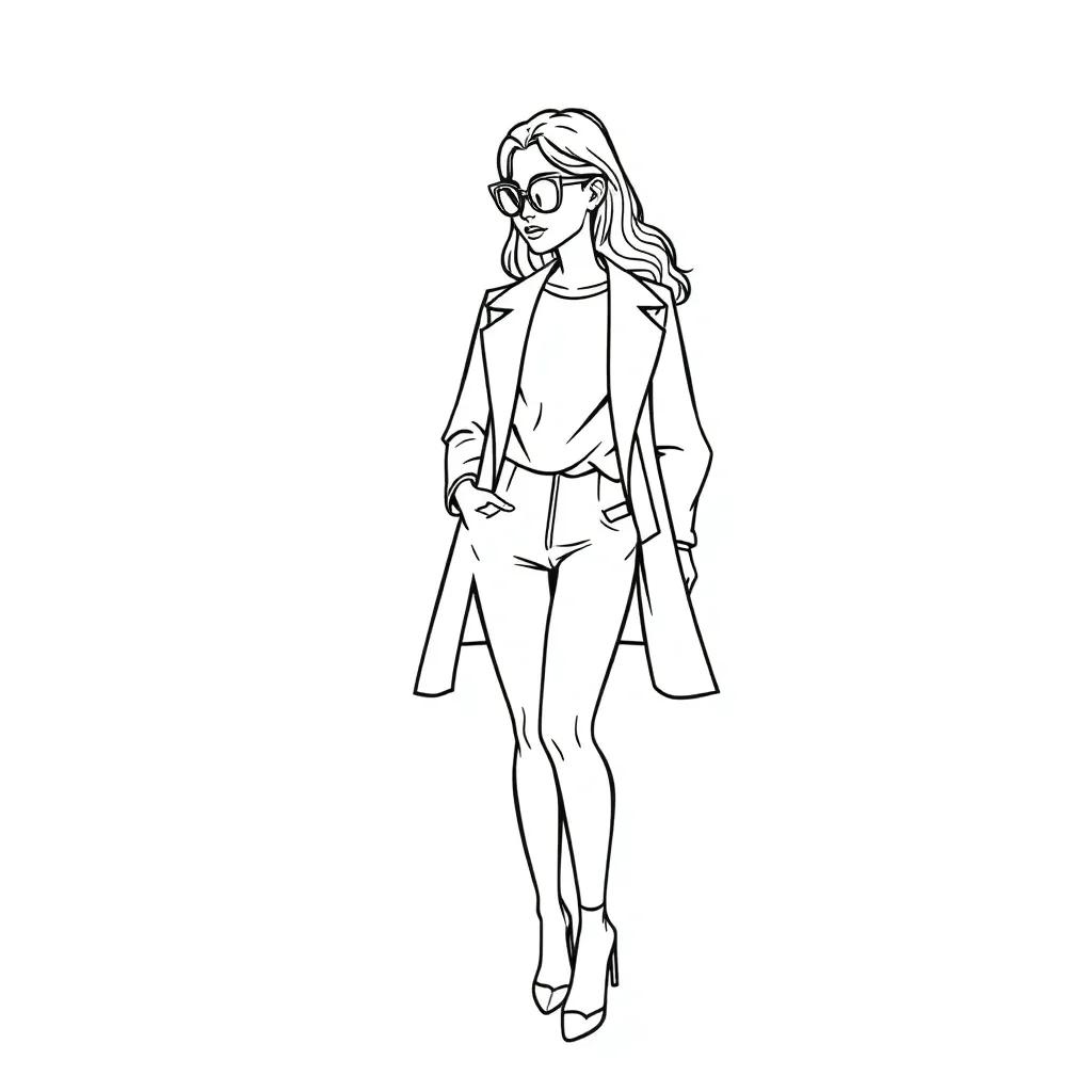 Coloring Pages For Adults Fashion