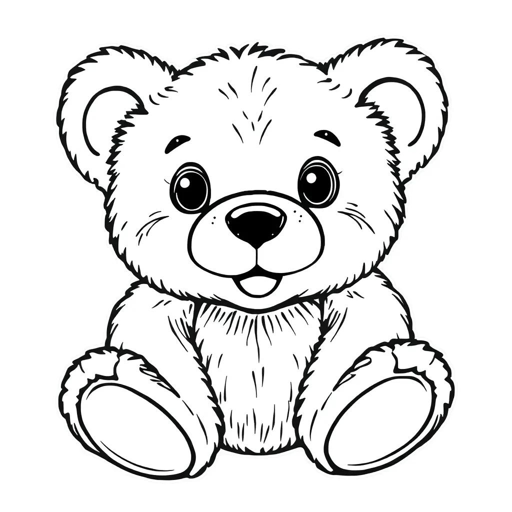 Coloring Page Teddy Bear