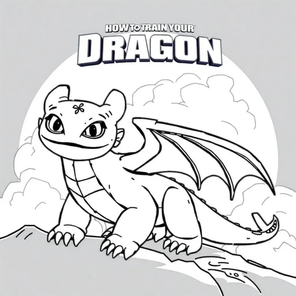 Coloring Pages For How To Train Your Dragon