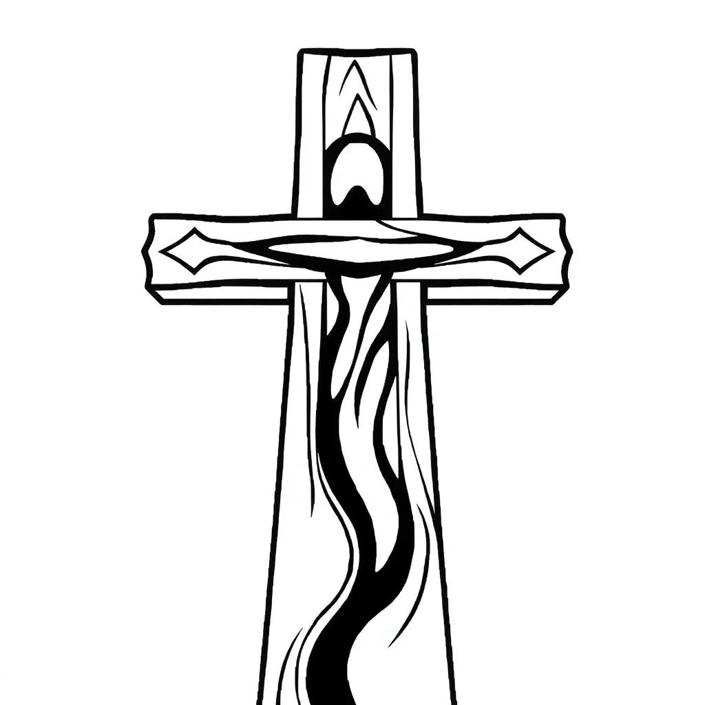 Coloring Page Of Cross