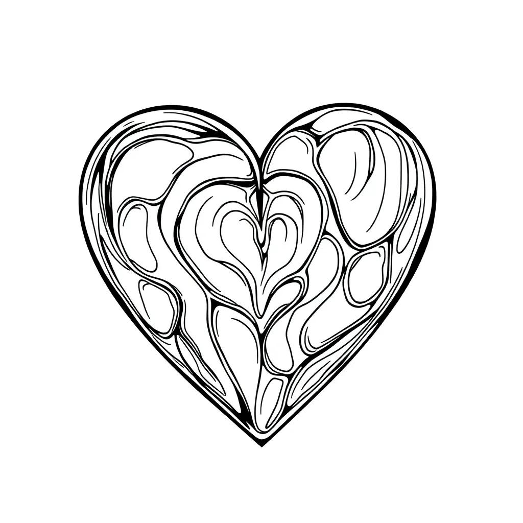 Coloring Pages Of A Heart