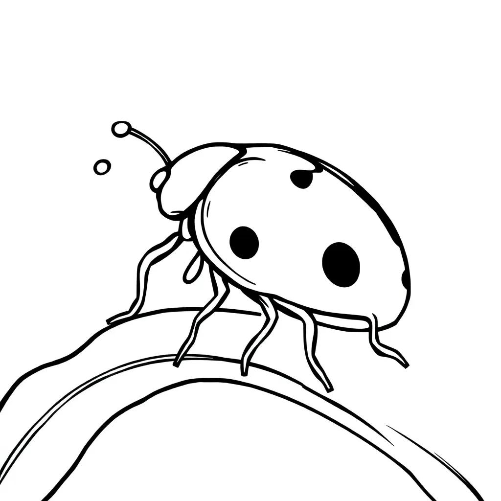 Coloring Page Lady Bug