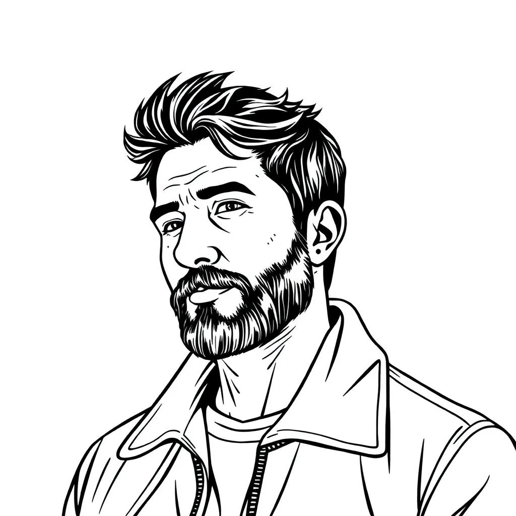 Coloring Page Of A Man Coloring Page Of A Man