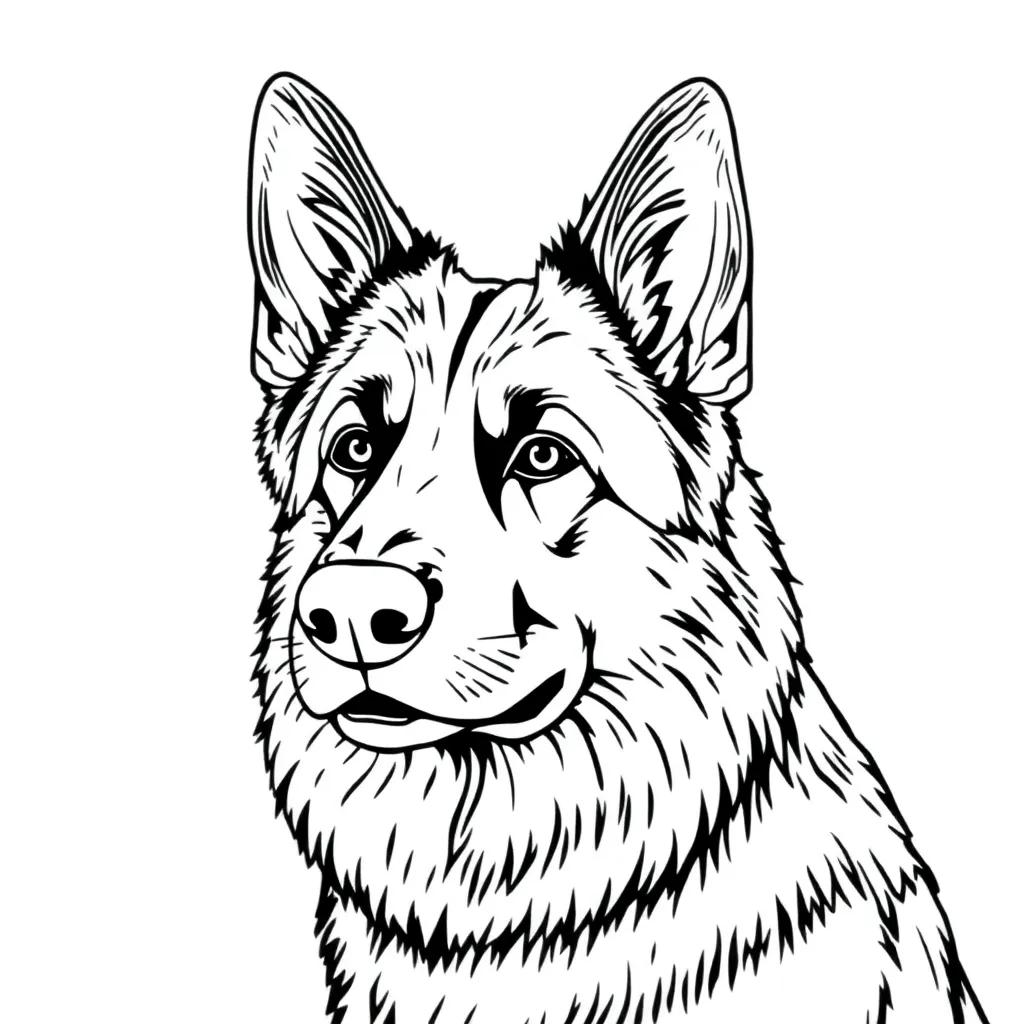 Coloring Pages German Shepherd