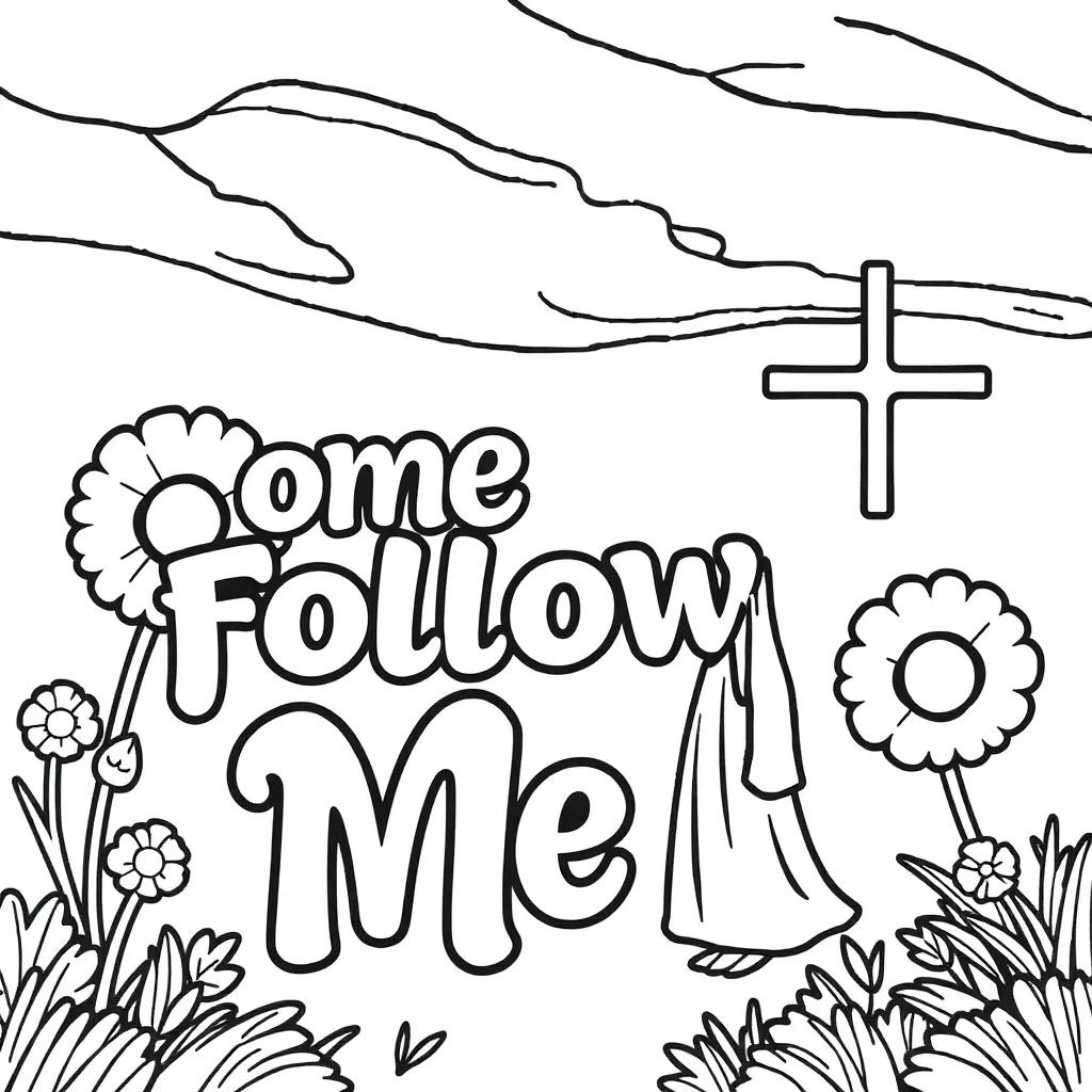 Come Follow Me Coloring Pages Come Follow Me Coloring Pages