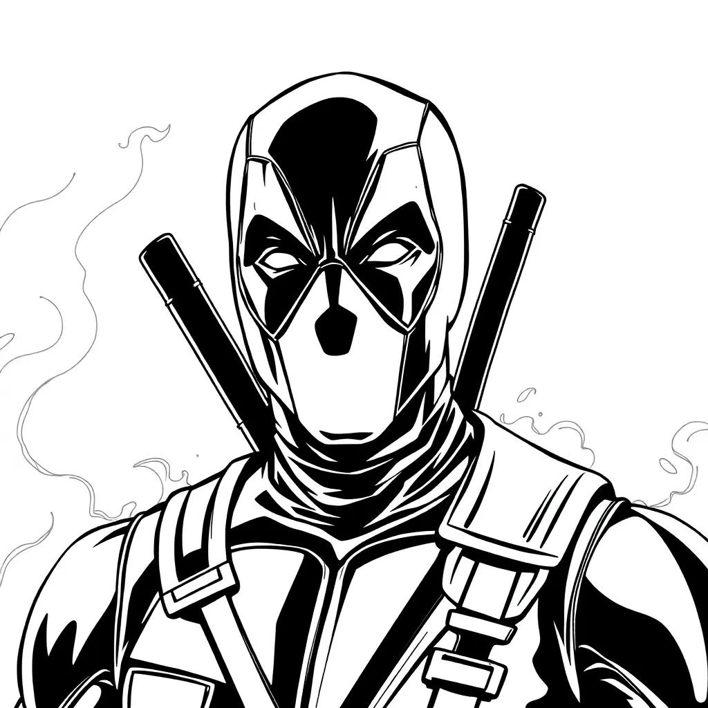 Cool Deadpool Coloring Pages