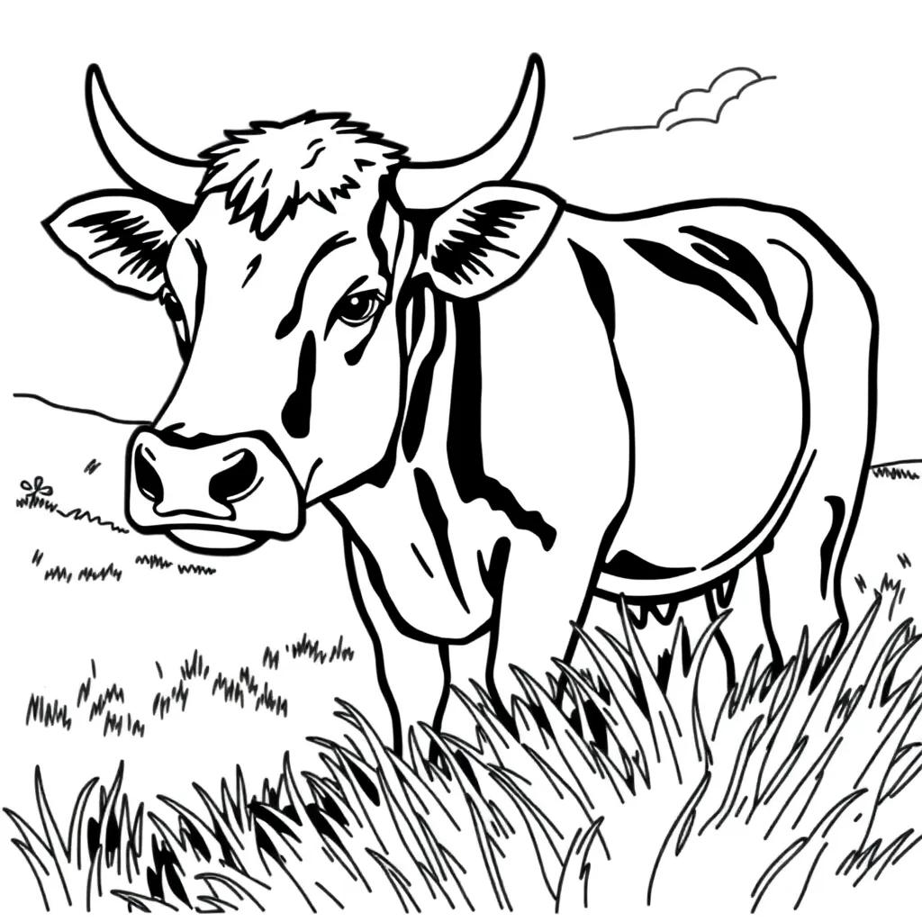Cow Coloring Pages To Print