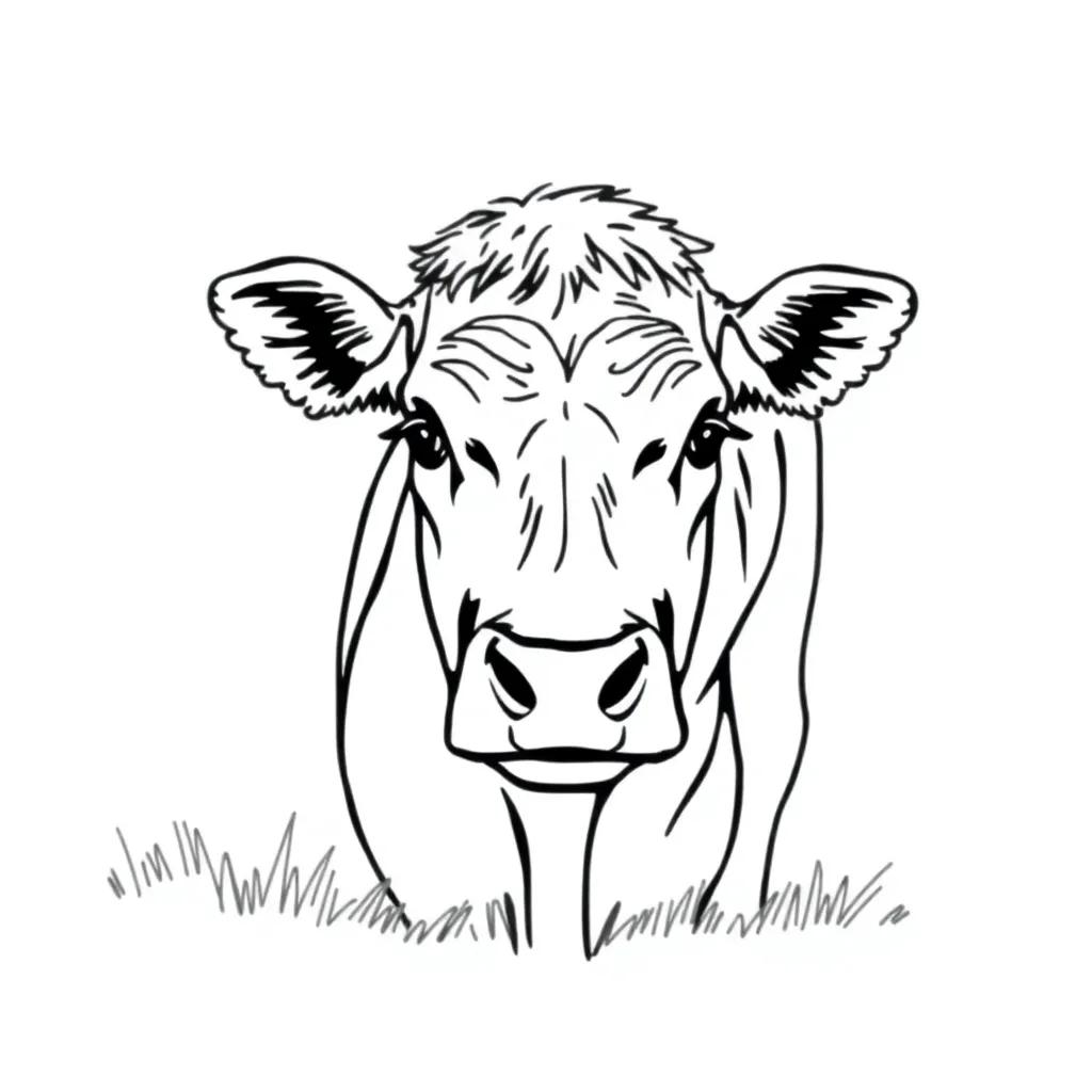 Cow Coloring Pages Free Printable