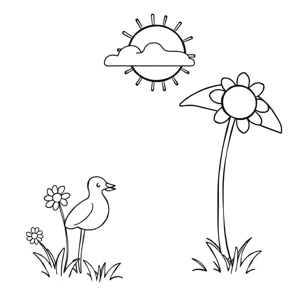 Cute Summer Coloring Pages Printable