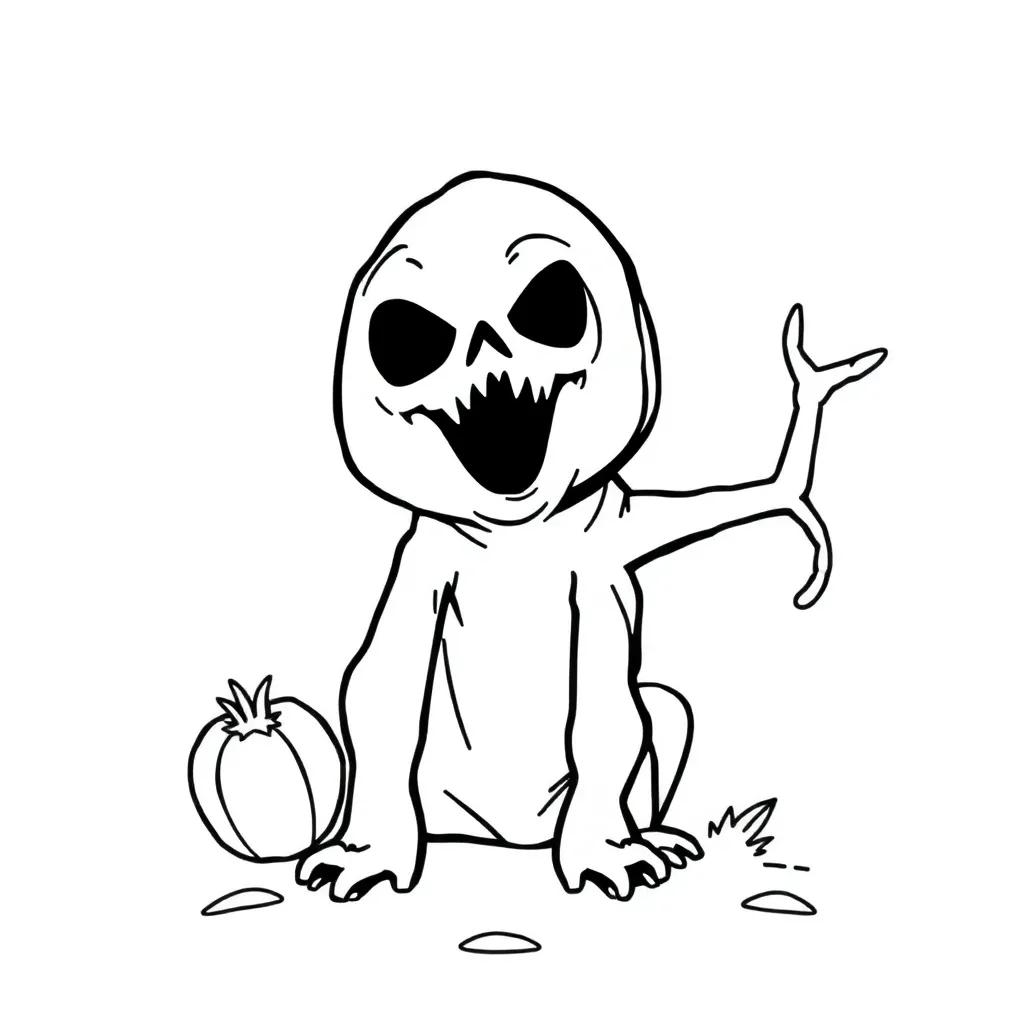 Cute But Creepy Coloring Pages