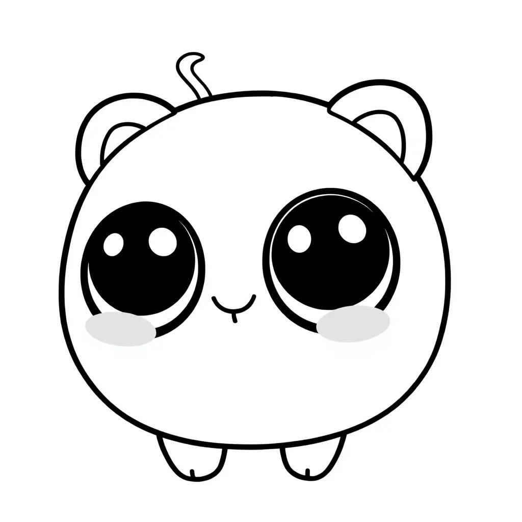 Cute Kawaii Boba Coloring Pages