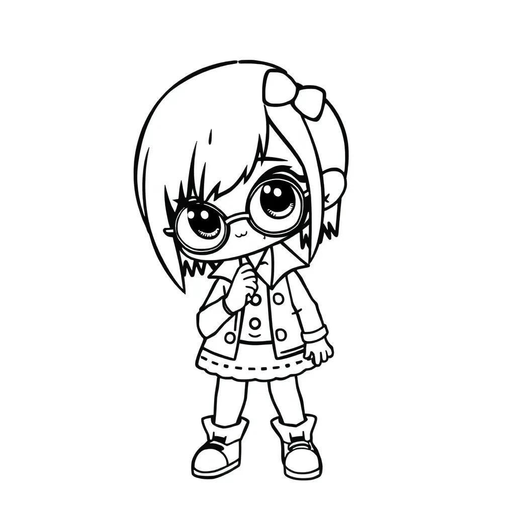 Cute Goth Coloring Pages