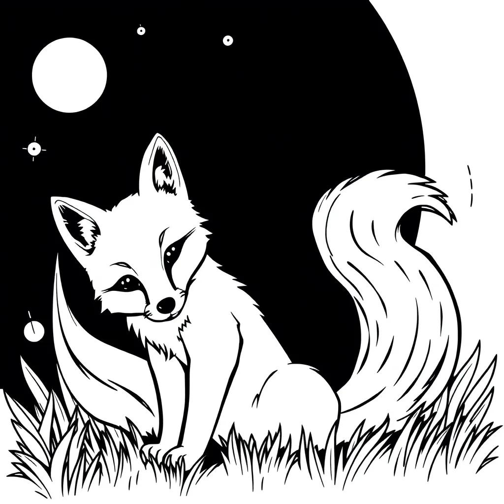 Cute Fox Coloring Page Cute Fox Coloring Page