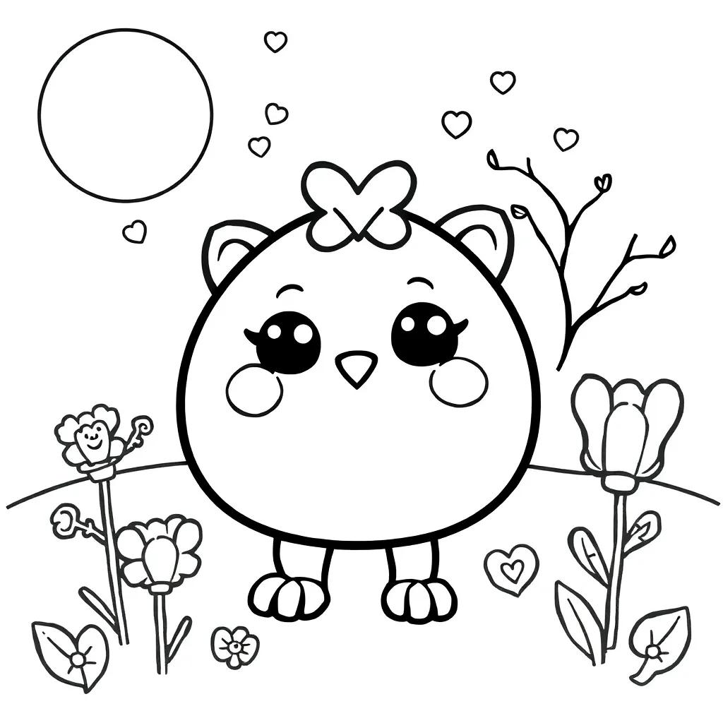 Cute February Coloring Pages
