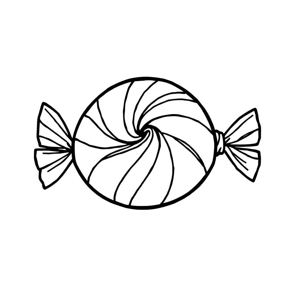 Cute Candy Coloring Pages