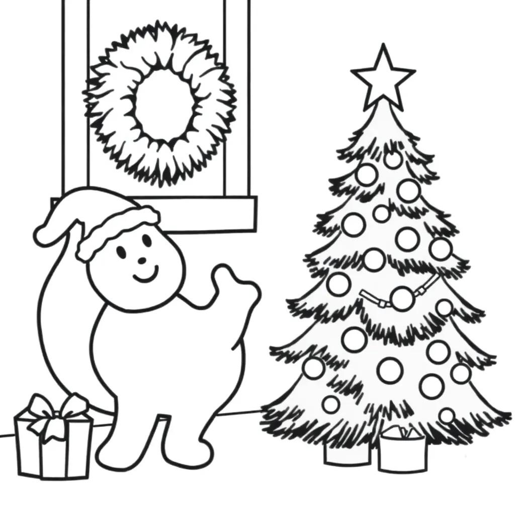 Cute Coloring Pages For Christmas