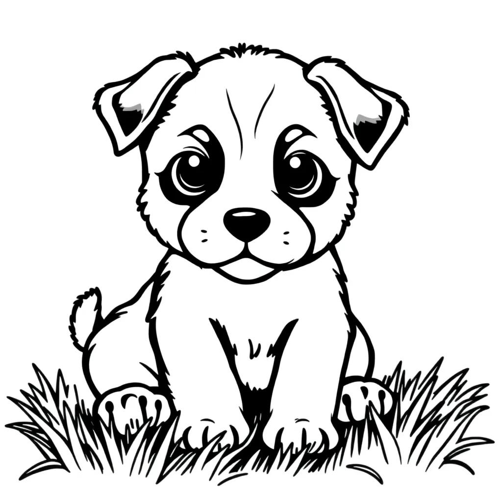 Cute Coloring Pages Of Puppies
