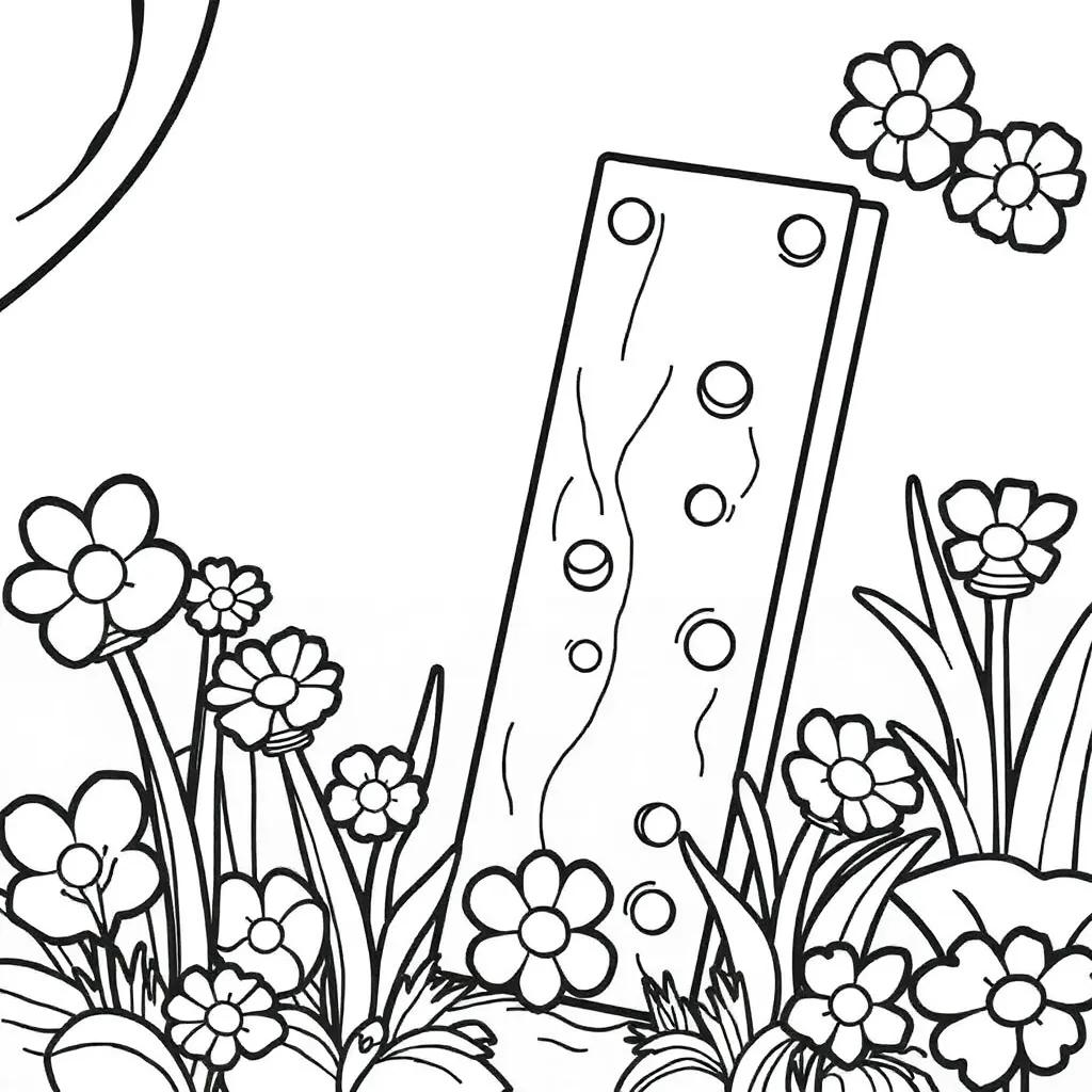 Cute Bookmark Coloring Pages