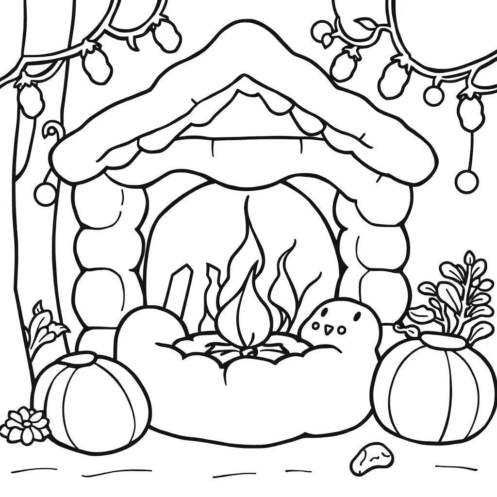 Cute Cozy Coloring Pages Printable