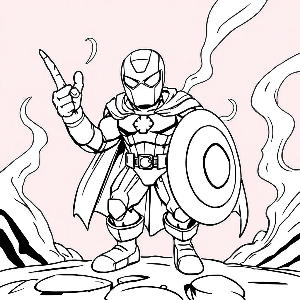 Cute Marvel Coloring Pages