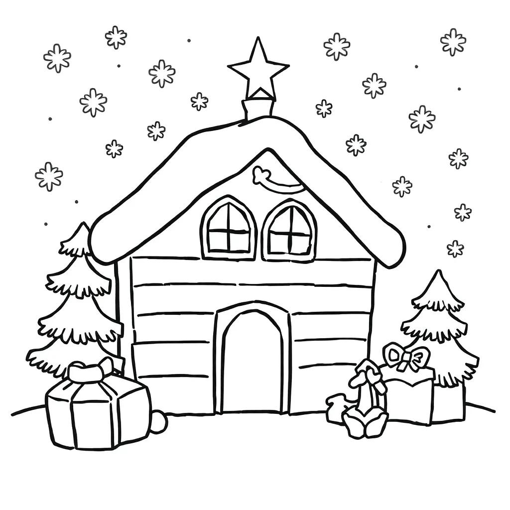 Cute Coloring Christmas Pages