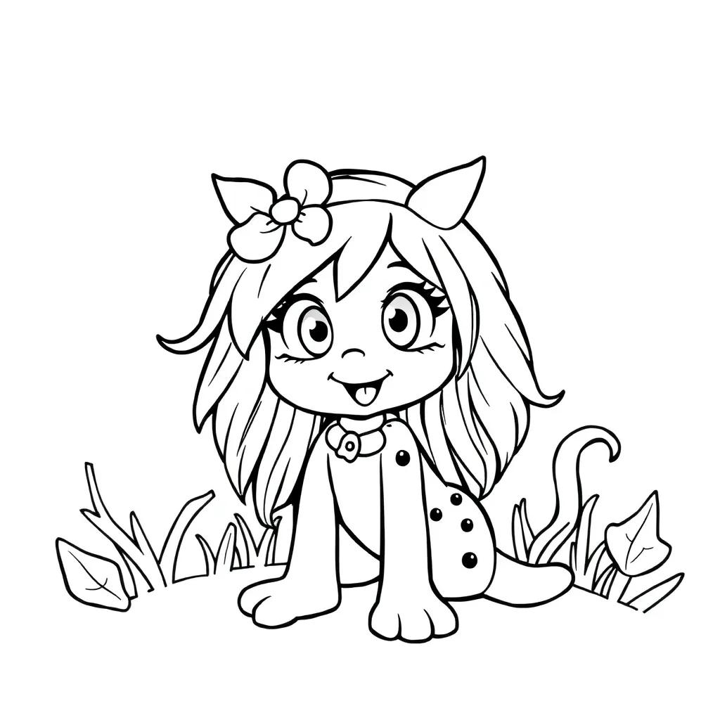 Dandy’s World Coloring Pages Shelly